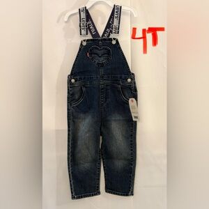 Levi's Denim Kids Overalls with Heart Detail